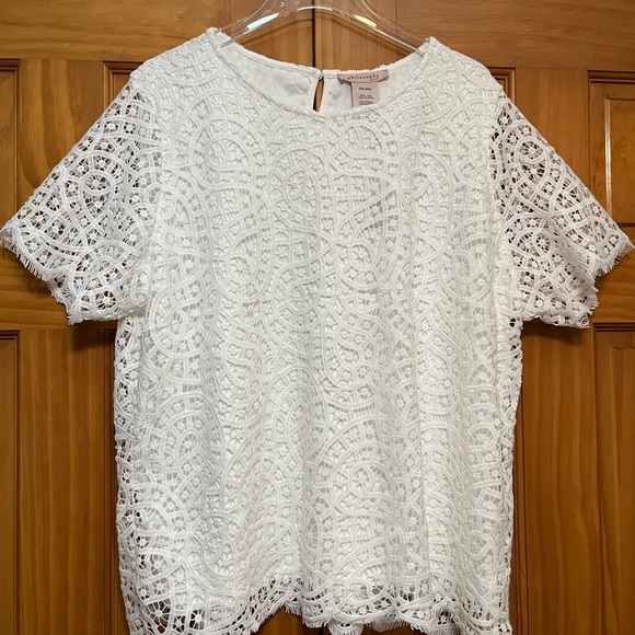 Philosophy Tops - Philosophy White Lace Top Size XXL NWT